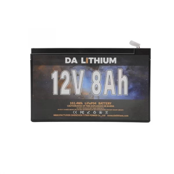 LiFePO4 battery 12V 8AH