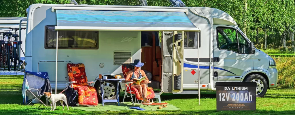 RV Caravan lithium battery